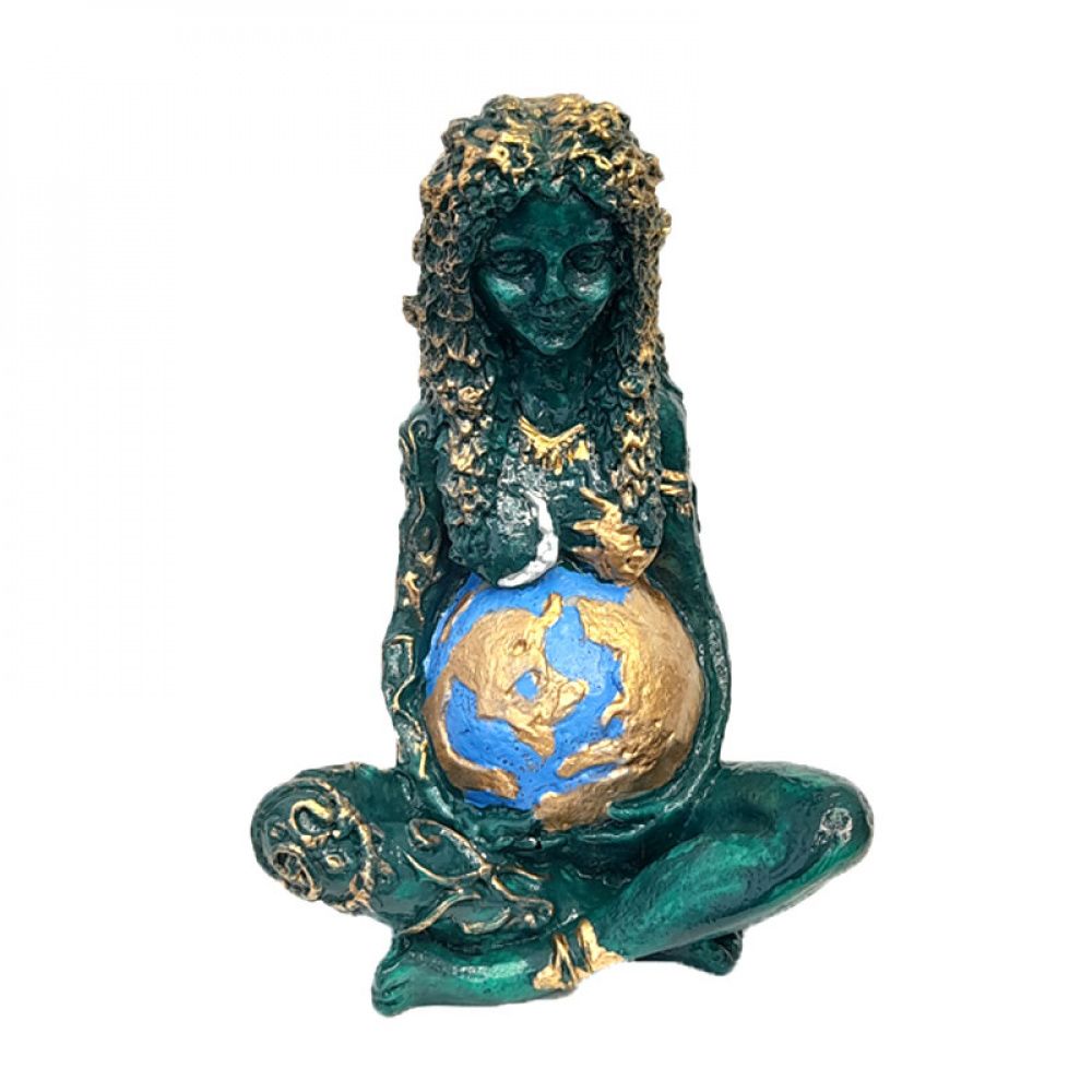 Deusa Gaia / Mãe Terra Colorida - Estatueta