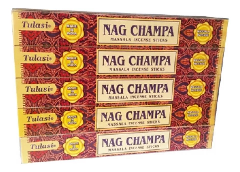 Incenso Nag Champa Tulasi Massala Pacote Com 10 Caixas